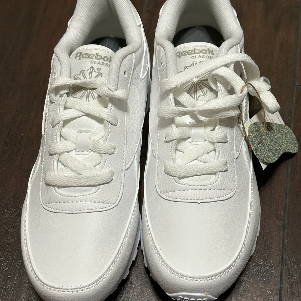 Reebok Renaissance White and Steel Sneakers Size 7.5 - Picture 6 of 10